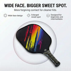 Fibreglass Pickleball Paddle Honeycomb Core Neoprene Cover Wide Sweet Spot Set