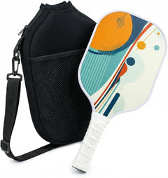 Fibreglass Pickleball Paddle Honeycomb Core Neoprene Cover Teal Multi-Color Set