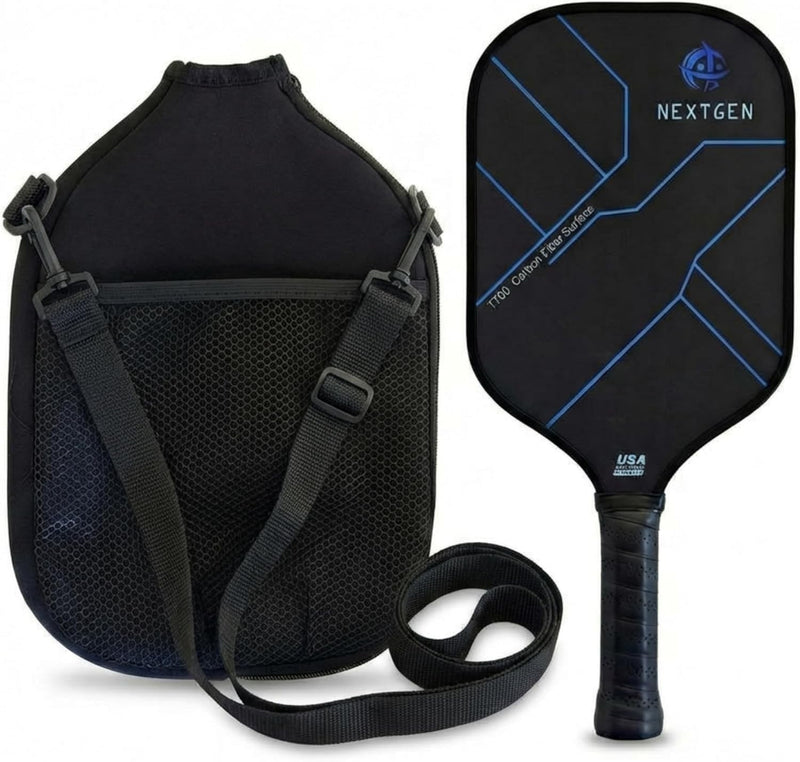 NextGen Carbon Fibre Pickleball Paddle Polypropylene Honeycomb Wide Sweet Spot