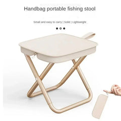 Outdoor folding pencil case, small horse tie pocket stool, portable fishing stool, camping, tourism, leisure handbag chair