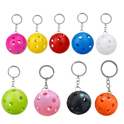 Pickleball Bag Key Holder Car Key Chain Pendant Pickleball Keyring for Party Hoilday Handbag Wallets Birthday Gifts