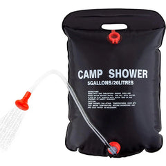 1 Pack Outdoor Camping Shower Bag, 5Gallons Portable Solar Shower Bag With Hose And On-Off Switchable Shower Head For Outdoors