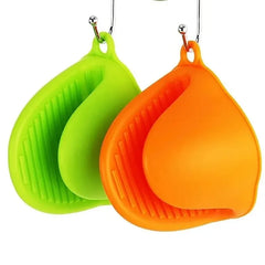 1pcs Thicken Baking Silicone Oven Mittens Microwave Oven Gloves Heat Insulation Anti-slip Grips Bowl Pot Clips Kitchen Gadgets