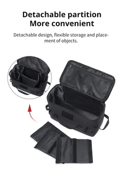 PACOONE Outdoor Camping Gas Tank Storage Bag Large Capacity Ground Nail Tool Bag Gas Canister Picnic Cookware Utensils Kit Bag