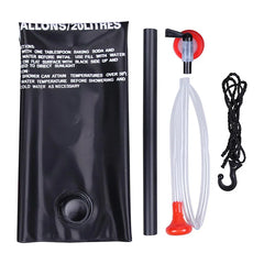 1 Pack Outdoor Camping Shower Bag, 5Gallons Portable Solar Shower Bag With Hose And On-Off Switchable Shower Head For Outdoors