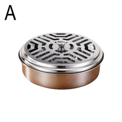 Mosquito Coil Box Stainless Steel Ash Tray Indoor Fire Outdoor Mosquito Prevention Tray Scalding Anti Coil Support O4Q4