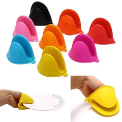 1pcs Thicken Baking Silicone Oven Mittens Microwave Oven Gloves Heat Insulation Anti-slip Grips Bowl Pot Clips Kitchen Gadgets