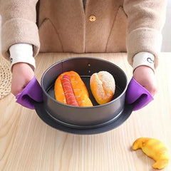 1pcs Thicken Baking Silicone Oven Mittens Microwave Oven Gloves Heat Insulation Anti-slip Grips Bowl Pot Clips Kitchen Gadgets