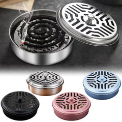 Mosquito Coil Box Stainless Steel Ash Tray Indoor Fire Outdoor Mosquito Prevention Tray Scalding Anti Coil Support O4Q4