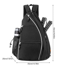 Pickleball Bag for Man and Women Pickleball Backpack Adjustable Crossbody Sling Bag Tennis Bag Pickleball Paddle Bag