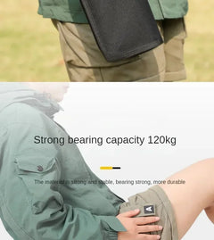 Outdoor folding pencil case, small horse tie pocket stool, portable fishing stool, camping, tourism, leisure handbag chair