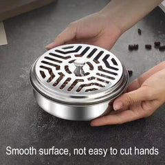 Mosquito Coil Box Stainless Steel Ash Tray Indoor Fire Outdoor Mosquito Prevention Tray Scalding Anti Coil Support O4Q4