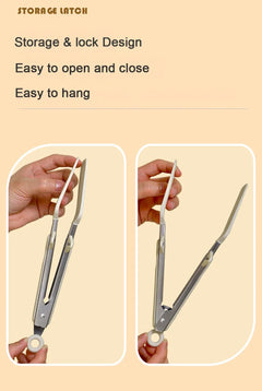 9-inch food tongs Stainless steel tongs Silicone non-stick cooking clips Outdoor  Barbecue salad bread tools Kitchen accessories