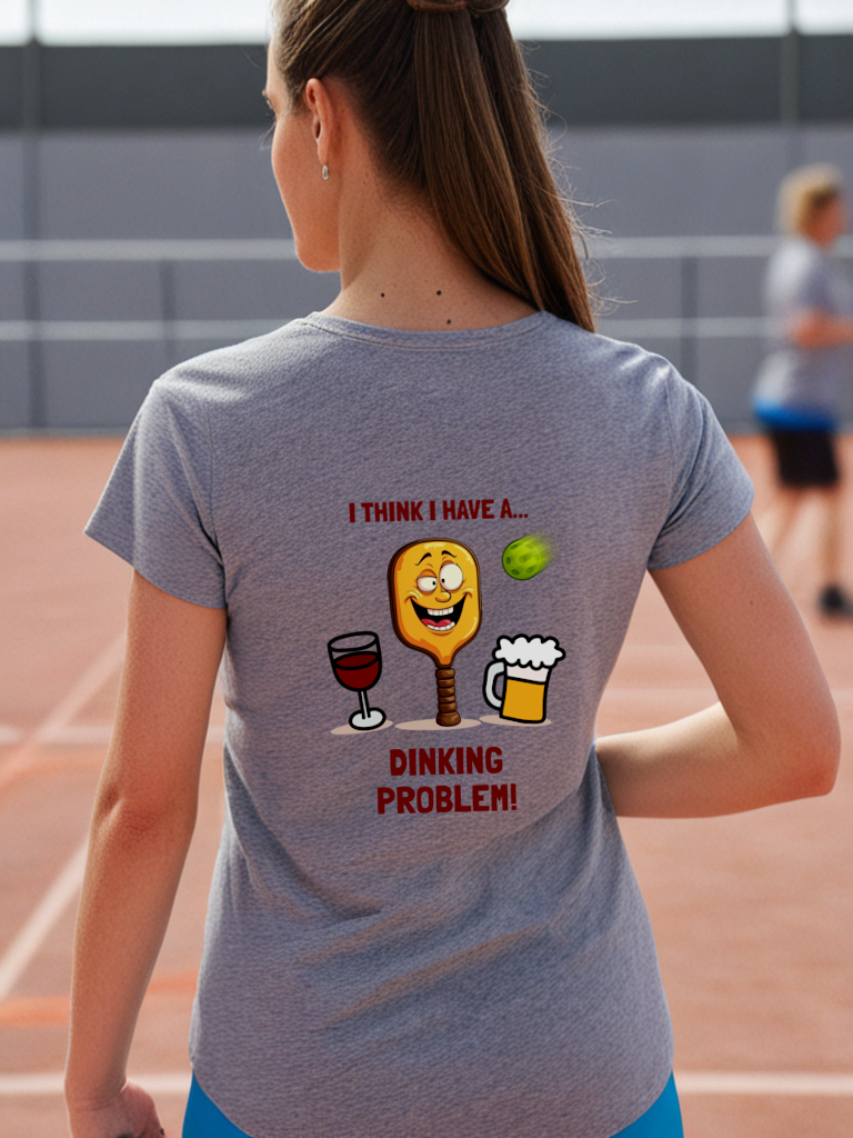 Dinking Problem - Womens Scoop Neck T-Shirt (choice of colours)